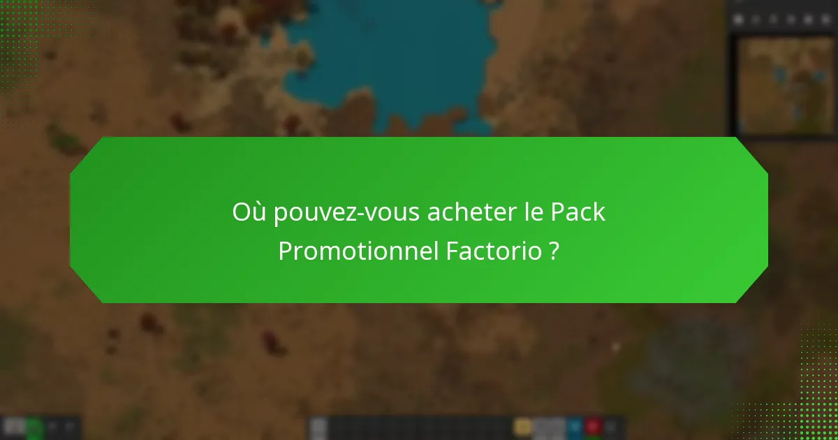 Comment fonctionnent les promotions croisées au sein du Pack Promotionnel Factorio ?