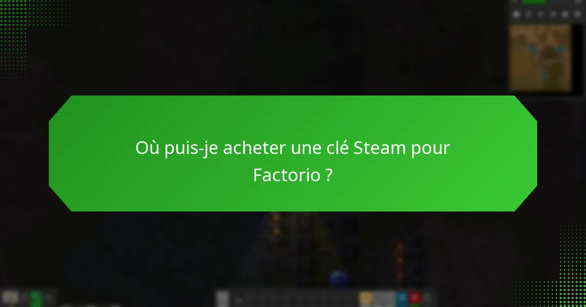 Quelles sont les dernières mises à jour de version pour Factorio ?