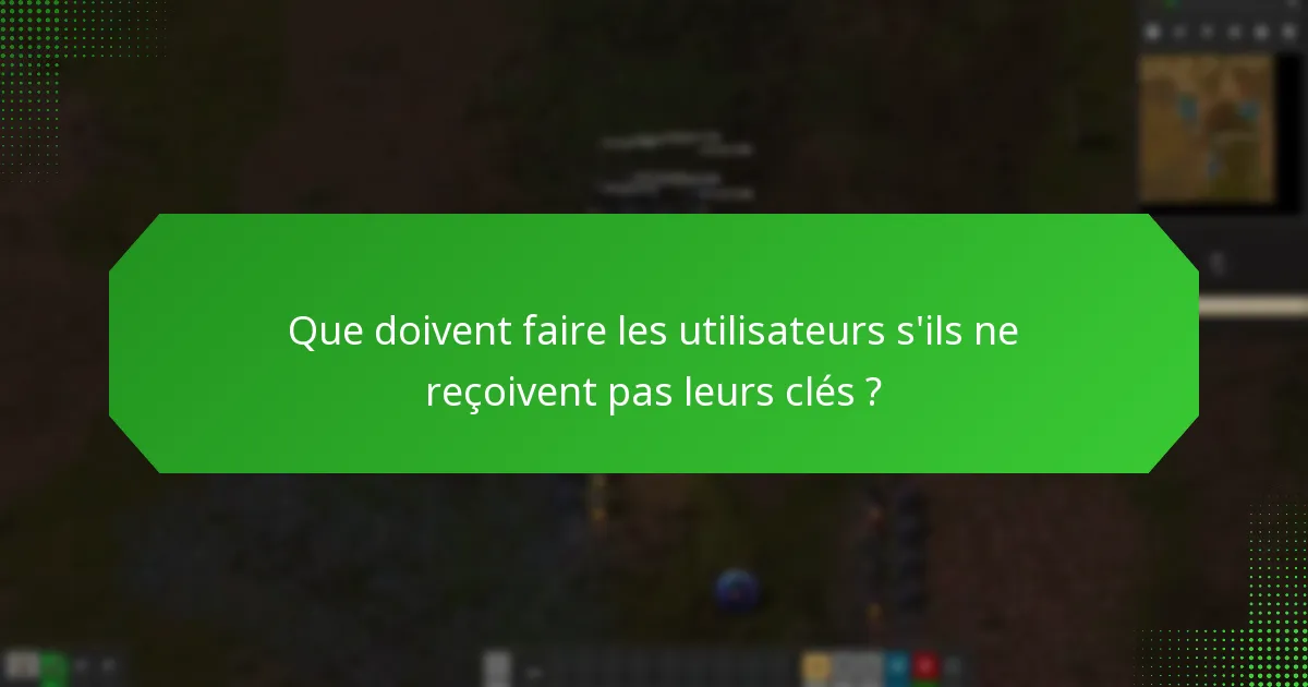 Quand les soutiens peuvent-ils s’attendre à recevoir leurs clés bonus Factorio ?