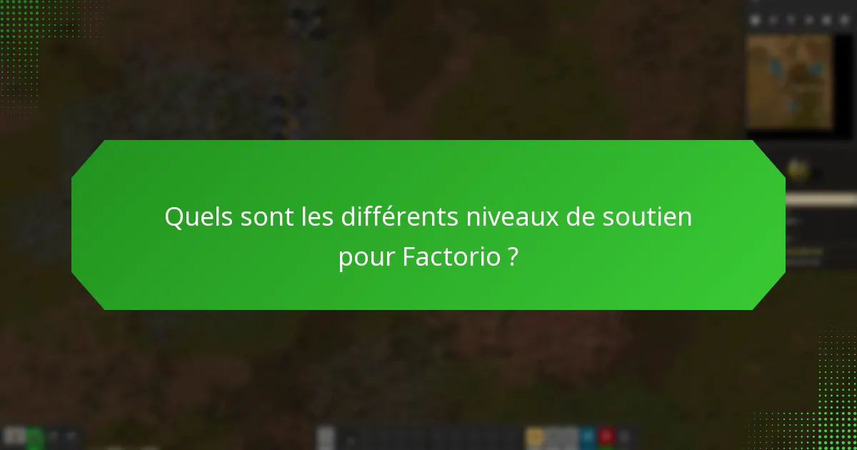 Quelles récompenses les joueurs reçoivent-ils pour soutenir Factorio ?